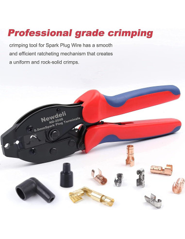 Juego de Crimpadora de Cables de Bujía Newdeli 25 Piezas