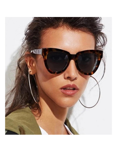 Gafas de sol ojo de gato Dulier UV400 carey y gris