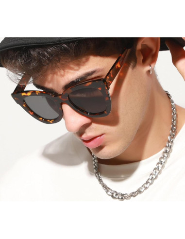 Gafas de sol ojo de gato Dulier UV400 carey y gris