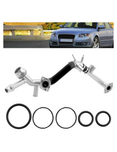 Tubería de Radiador de Refrigerante Aluminio Audi A4 A6 3.0L 3.2L