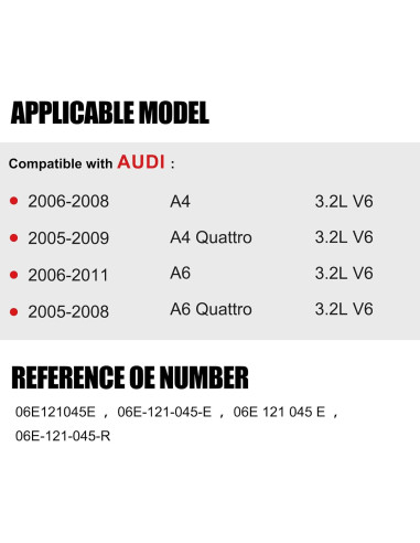 Tubería de Radiador de Refrigerante Aluminio Audi A4 A6 3.0L 3.2L