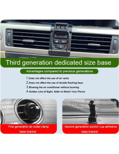 Soporte para teléfono de coche MikeHam para BMW Serie 3 2006-2011 2