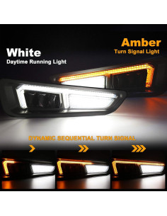 Luces de Niebla LED MOVOTOR para Ford F150 Raptor 2017-2020 2