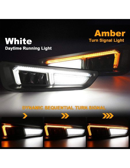 Luces de Niebla LED MOVOTOR para Ford F150 Raptor 2017-2020