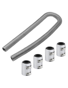 Kit Manguera Flexible Radiador Acero Inoxidable 121.92 cm BLACKHORSE-RACING