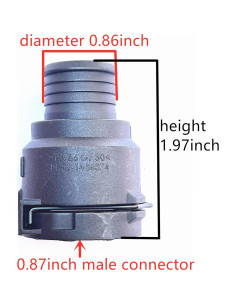 Adaptador de Conector de Manguera de Refrigerante FEEDUN NW16 para BMW 2