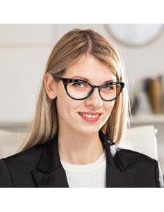 Gafas de Lectura Cat Eye DXYXYO 3 Pares con Bloqueo Luz Azul 2