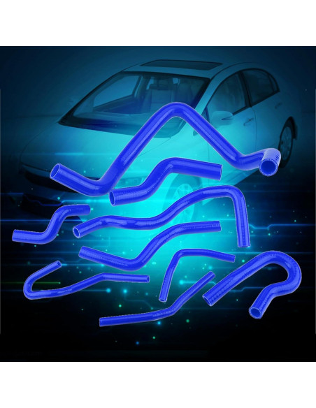 Kit de Mangueras de Radiador de Silicona 9 Piezas Keenso D15 D16