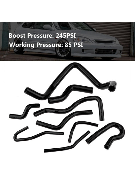 Kit de Mangueras de Refrigerante Kodrily 9 Piezas para D15 D16