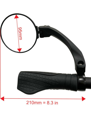 Espejo de Manillar Hafny HF-M958LS-FR01 95mm Ajustable