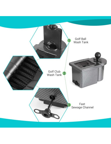 Kit de Lavado de Pelotas y Palos de Golf 10L0L - Portátil y Ecológico