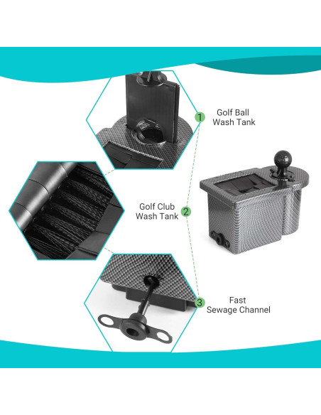 Kit de Lavado de Pelotas y Palos de Golf 10L0L - Portátil y Ecológico