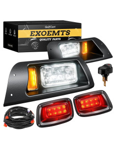 Kit de Faros LED y Luces Traseras EXOEMTS para Carro de Golf 1996-2013