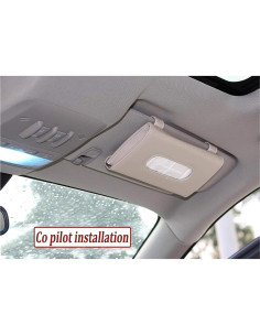 Soporte de Pañuelos para Coche SEMBEM Beige - Dispensador Universal 2