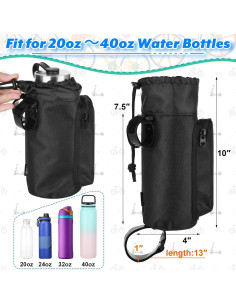 Soporte Botella Bicicleta Cosmos BIKE-BOT-BAG 2 Pcs Negro 2