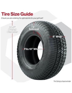 Neumático Radial GTW Fusión S/R 205/65-R10 para Carro de Golf 2