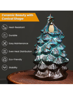 Soporte de Incienso de Retroceso CasaFoyer con 120 Conos 2