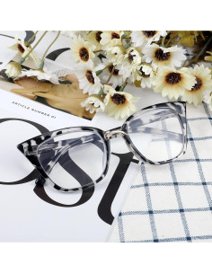 Gafas de Lectura WANWAN Ojo de Gato Leopardo Negro 1.75x 2