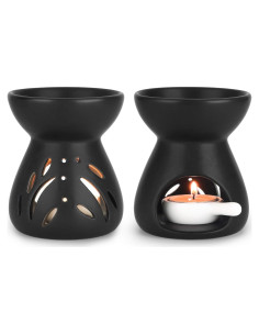 Juego de 2 quemadores de aceite esencial ComSaf cerámica 90ml