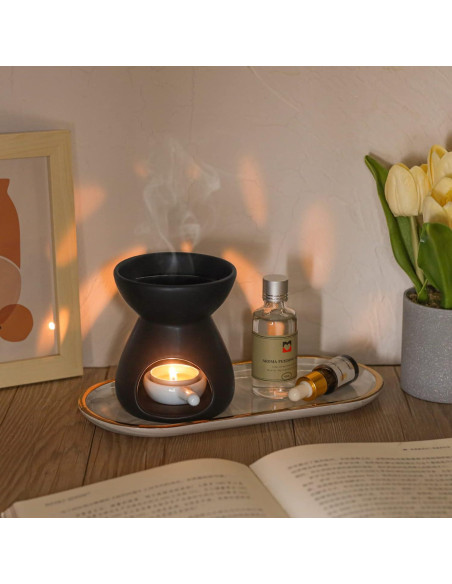 Juego de 2 quemadores de aceite esencial ComSaf cerámica 90ml