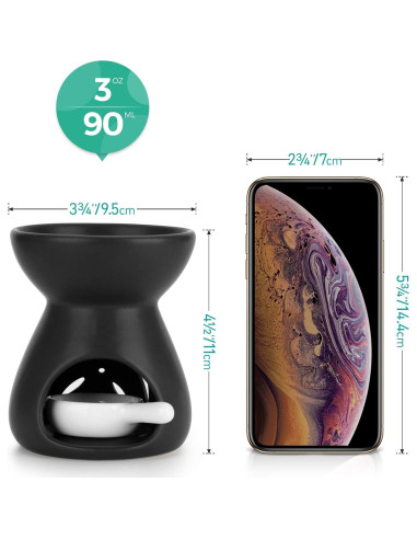 Juego de 2 quemadores de aceite esencial ComSaf cerámica 90ml