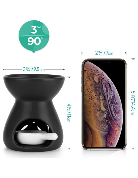 Juego de 2 quemadores de aceite esencial ComSaf cerámica 90ml