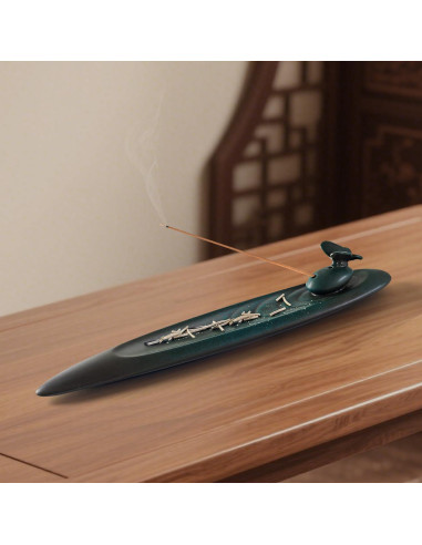 Soporte de Incienso Belsea Mariposa Cerámica Minimalista 22.86 cm