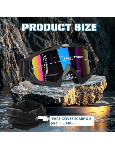 Gafas de Motocross OXG con Lentes Claros y Multicolor 2