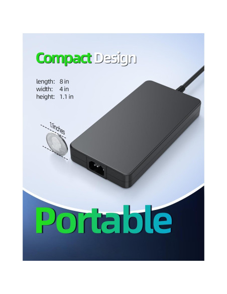 Cargador 240W Dexpt para Dell Alienware M15 M17 G5 G7