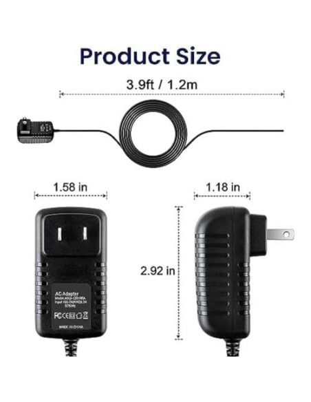 Adaptador de corriente AC 12V Jytyto para Netbook DIGIMATE NB-1001