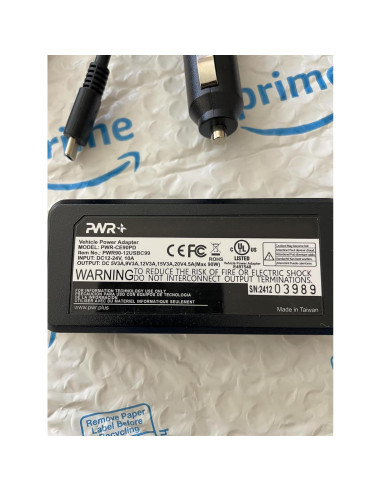 Cargador de coche USB-C PWR+ 90W para Dell Latitude XPS