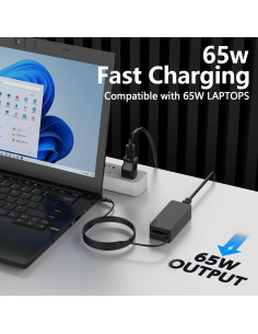 Cargador USB C 65W Bzylon para Laptop Samsung Galaxy Book 2