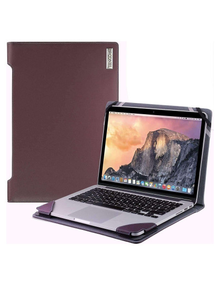 Funda de Cuero Púrpura Broonel para Jumper EZbook A5 14"