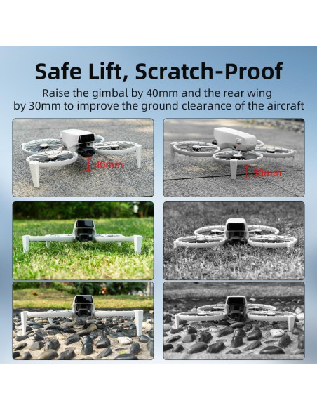 Extensiones de patas de aterrizaje BTG para dron DJI Flip