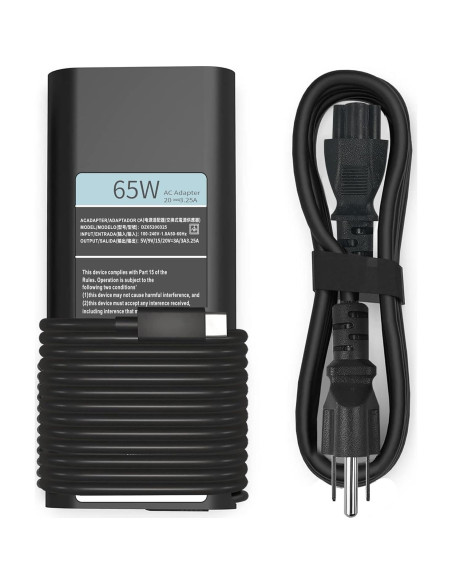 Cargador USB-C 65W Dell Adaptador de Corriente para Laptop