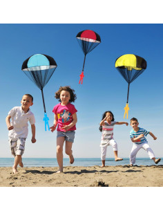 Juguetes Paracaídas Coloridos 3 Unidades para Niños 4-8 Años 2