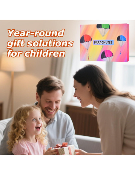 Juguetes Paracaídas Coloridos 3 Unidades para Niños 4-8 Años