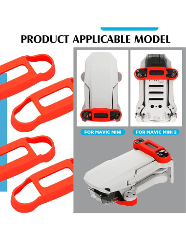 Funda de Soporte para Hélices Hungdao Mini 2 SE - Silicona Roja