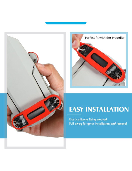 Funda de Soporte para Hélices Hungdao Mini 2 SE - Silicona Roja