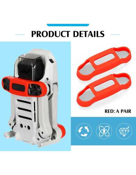 Funda de Soporte para Hélices Hungdao Mini 2 SE - Silicona Roja