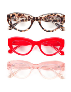 Gafas de Lectura Ojo de Gato DXYXYO 2.0x 3 Paquetes
