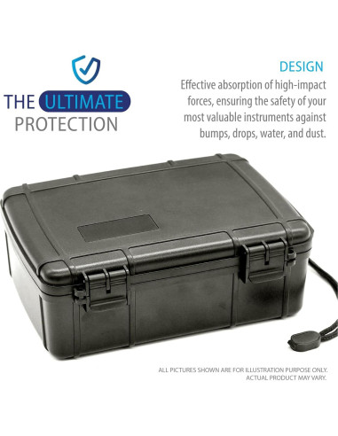 Estuche Duro Impermeable Deke Home 23.6x18.1cm para Equipos