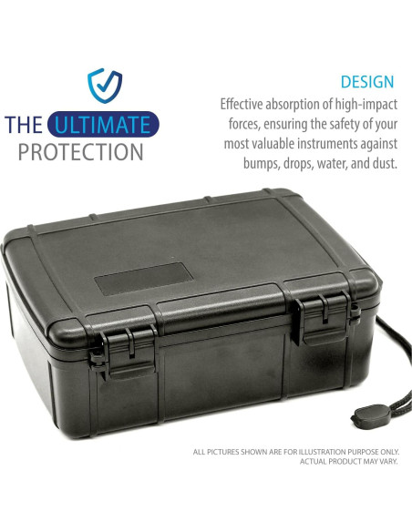 Estuche Duro Impermeable Deke Home 23.6x18.1cm para Equipos