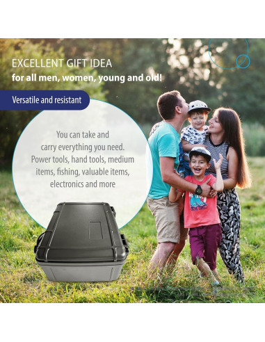 Estuche Duro Impermeable Deke Home 23.6x18.1cm para Equipos