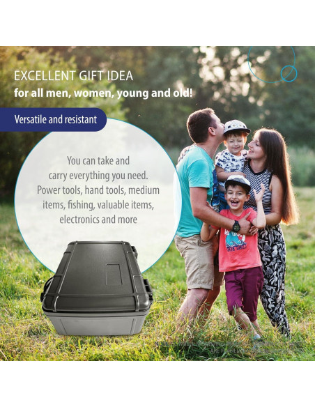 Estuche Duro Impermeable Deke Home 23.6x18.1cm para Equipos