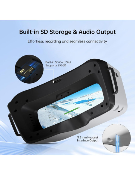 Gafas FPV CADDXFPV L - Pantalla 1080p 4.5" Inmersiva