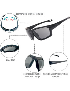 Gafas de sol para motocicleta MIYUI JAPAN antiempañantes 2