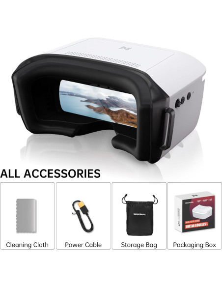 Gafas FPV CADDXFPV L - Pantalla 1080p 4.5" Inmersiva