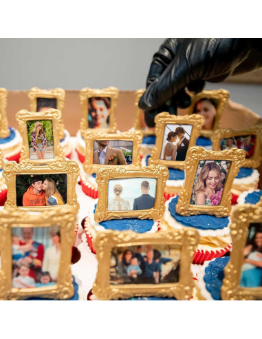 4 Moldes de Silicona para Marco de Foto JJUNW - Rosa