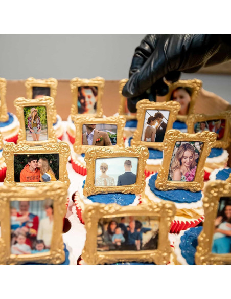 4 Moldes de Silicona para Marco de Foto JJUNW - Rosa